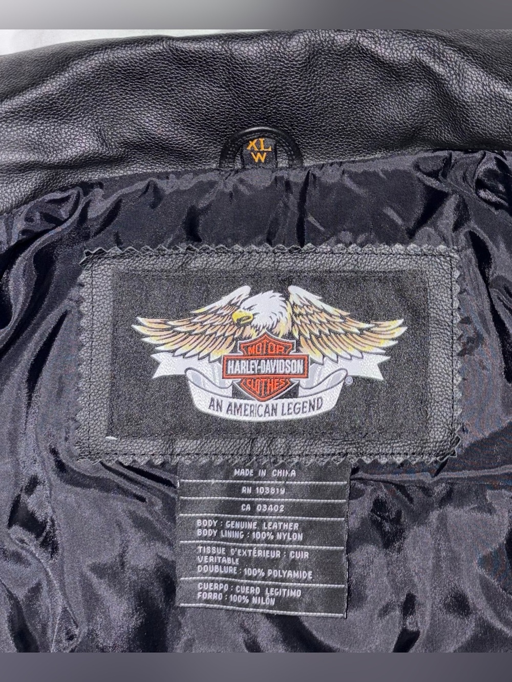 Authentic Harley Davidson Women’s XL Leather Fringe Motorcycle Riding Jacket Y2k - Picture 7 of 10